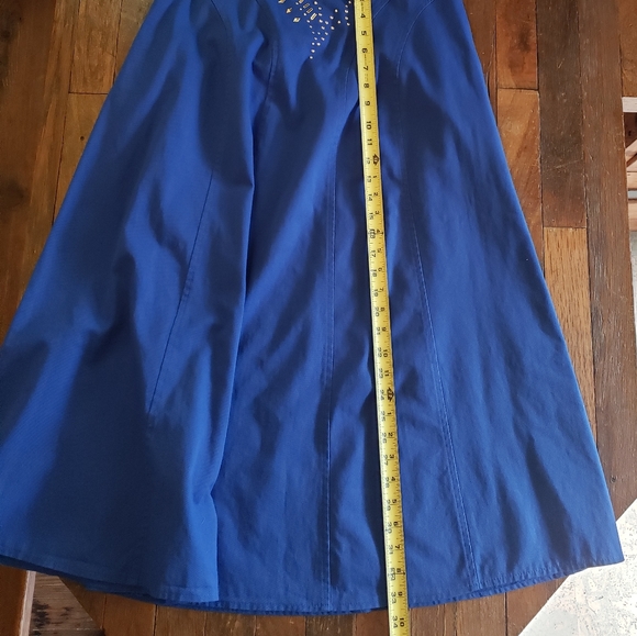 Vintage Royal blue maxi skirt - Picture 6 of 6